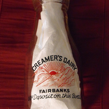 Milk Bottle Creamer's Dairy Fairbanks Alaska - Bottles