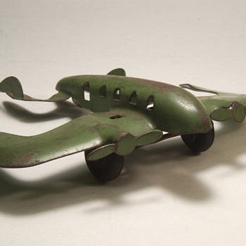 Old Tin Aeroplane  Toy