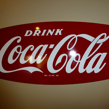 "50's?? Fishtail Rack sign