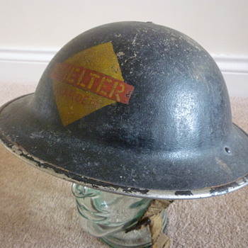 British WWII Wardens steel helmet - Military and Wartime