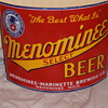 Old Michigan porcelain beer sign