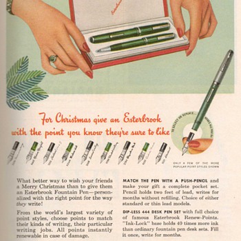 1951 - Esterbrook Pens Advertisement