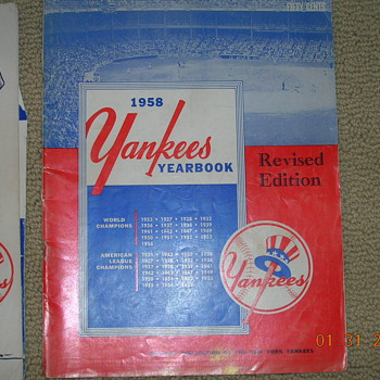 Yankees year books!!!