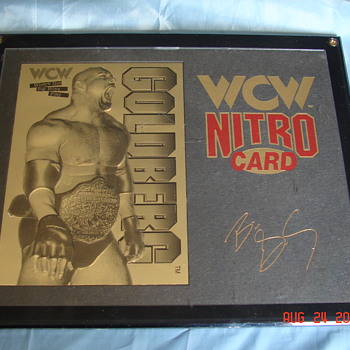 WCW Nitro Card 22kt Gold Goldberg - Cards