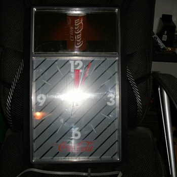 1987 COCA COLA CLOCK STRANGE