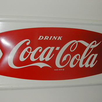 1965 Coca-Cola Arciform Sign 24"x50" 