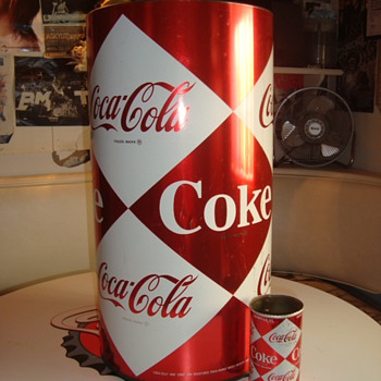1960's LARGE Diamond Coca-Cola Can - Coca-Cola