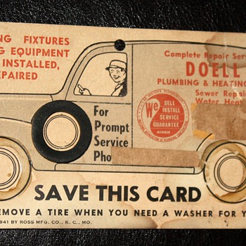 Plumbing & Heating Interactive Trade Sign - 1941 - Advertising