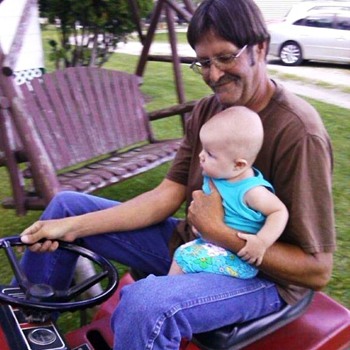 Enjoying some Grampa time - Photographs