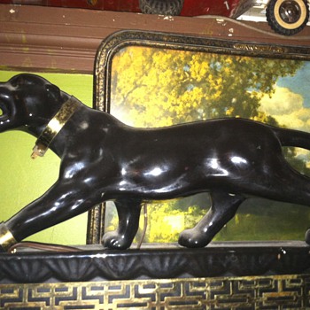 Art Deco black panther light - Lamps
