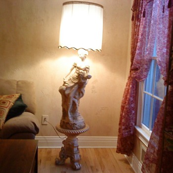Woman with child and flowers 2 piece floor lamp - Lamps