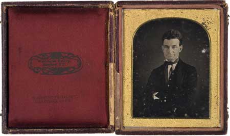 Important Long-Lost Quarter Plate Daguerreotype of John Brown, the Abolitionist, by the African American Daguerreotype Artist, August Washington Important Long-Lost Quarter Plate Daguerreotype of John Brown, the Abolitionist, by the African American Daguerreotype Artist, August Washington; $85,000