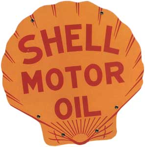 Shell Petroleum Co. sign by Tennesee Enamel Manufacturing Co. Nashville, 1931