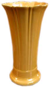 Vintage Fiestaware Vase - 8" vase was made for about 10 years while the 10"and 12" were only made for a brief 6 years (1936-1942). Vintage Fiestaware Vase - 8" vase was made for about 10 years while the 10"and 12" were only made for a brief 6 years (1936-1942).