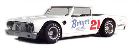 John Benson Sr's 1964 Chevelle with roof cut off that he raced in Northeast USA (mostly Michigan) in the late 1960s. His son Johnny Benson Jr has had a successful NASCAR career, winning the truck division championship this year. Two kits combined, plus aftermarket resin wheels and tires. John Benson Sr's 1964 Chevelle with roof cut off that he raced in Northeast USA mostly Michigan in the late 1960's. His son Johnny Benson Jr has had a successful NASCAR career, winning the truck division championship this year. Two kits combined, plus aftermarket resin wheels and tires.