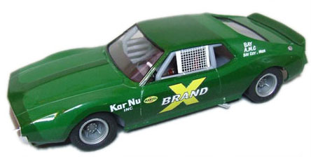 Ed Howe's 1970s "Brand X" short track Javelin. 3 kits used - Johan 1970 Javelin body, AMT Chevelle chassis and interior, engine, wheels, and tires heavily modified from AMY '90s NASCAR kit. Ed Howe's 1970's "Brand X" short track Javelin. 3 kits used - Johan 1970 Javelin body, AMT Chevelle chassis and interior, engine, and wheels tires heavily modified from AMY '90's NASCAR kit.