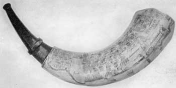 ILLUSTRATION V: A View of St. Augustine: This horn was decorated about 1762, when Florida had been ceded to England in exchange for the island of Cuba. ILLUSTRATION V: A View of St. Augustine: This horn was decorated about 1762, when Florida had been ceded to England in exchange for the island of Cuba.