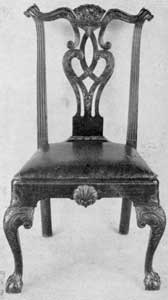 One of a Set of Washington Chairs: This set consists of five side chairs used in the Presidential residence in Philadelphia. They were sold and later acquired by Colonel Frank M. Etting, who for many years was the curator of Independence Hall. Of the Philadelphia Chippendale style and made of mahogany, an armchair of identical design and by the same cabinetmaker is in a private collection. One of a Set of Washington Chairs: This set consists of five side chairs used in the Presidential residence in Philadelphia. They were sold and later acquired by Colonel Frank M. Etting, who for many years was the curator of Independence Hall. Of the Philadelphia Chippendale style and made of mahogany, an armchair of identical design and by the same cabinetmaker is in a private collection.