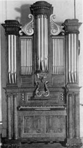 Organ by George C. Hook: With its gilded, carved mahogany case, this was made in Salem and used in various churches around Boston before it was placed in the Essex Institute Collection. Hook worked in Salem as an organ builder for some years from about 1825. Organ by George C. Hook: With its gilded, carved mahogany case, this was made in Salem and used in various churches around Boston before it was placed in the Essex Institute Collection. Hook worked in Salem as an organ builder for some years from about 1825.