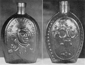 Rare Flasks from Early Glass Houses in Pittsburgh and Monongahela Districts
