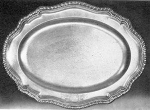 Platter by Magdalen Feline, London, 1754: From 1720 to 1739 the widow of Edward Feline was located on King street, Covent Garden. 1753 to 1762, Magdalen Feline was working in the same vicinity. They were probably mother and daughter. Platter by Magdalen Feline, London, 1754: From 1720 to 1739 the widow of Edward Feline was located on King street, Covent Garden. 1753 to 1762, Magdalen Feline was working in the same vicinity. They were probably mother and daughter.