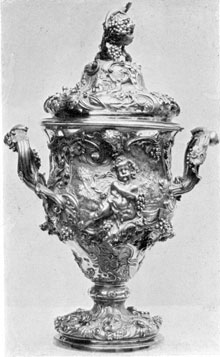 Silver-Gilt Cup by Paul Lamerie: Lamerie was the most outstanding Huguenot craftsman working in London. This cup shows his most ornate work in the rococo style. Silver-Gilt Cup by Paul Lamerie: Lamerie was the most outstanding Huguenot craftsman working in London. This cup shows his most ornate work in the rococo style.
