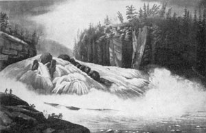 8. Source of the view in fig. 6 — Wall's painting, Hadley's Falls, as engraved in the Hudson River Port Folio, 1823. 8. Source of the view in fig. 6 — Wall's painting, Hadley's Falls, as engraved in the Hudson River Port Folio, 1823.
