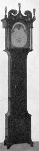 Clock Case by Jacob Bachman or His Son John: Movement by John Heintzelman, of Manheim, Lancaster County, working 1785-1803. Depending upon date of clock movement, the case could have been made by son John, if after 1793. Clock Case by Jacob Bachman or His Son John: Movement by John Heintzelman, of Manheim, Lancaster County, working 1785-1803. Depending upon date of clock movement, the case could have been made by son John, if after 1793.