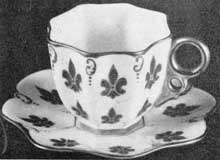 8. Demitasse made about 1889 by the Ceramic Art Co., Trenton, N. J., predecessors of Lenox, Inc., America's first successful fine china manufacturers. 8. Demitasse made about 1889 by the Ceramic Art Co., Trenton, N. J., predecessors of Lenox, Inc., America's first successful fine china manufacturers.
