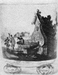 Illustration I: By Johann Schaper: This glass beaker on three round knob feet is a very early example of his work. Illustration I: By Johann Schaper: This glass beaker on three round knob feet is a very early example of his work.