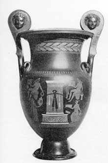 1. Wedgwood's black basalt copy of an Etruscan urn with encaustic design copied from d'Harcanville's catalogue of Greek vases in Sir William Hamilton's collection. image1