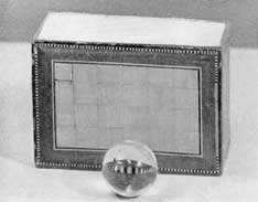 Quartz Crystal Marble and Trick Box: Each box was complete with two of these marbles. Box and marbles were widely sold in better toy stores of the United States about sixty years ago. Quartz Crystal Marble and Trick Box: Each box was complete with two of these marbles. Box and marbles were widely sold in better toy stores of the United States about sixty years ago.