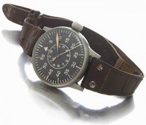A.Lang & Sohne, Germany. A fine and unusual massive brushed steel hacking center seconds military aviators wristwatch. 1940s. A.Lang & Sohne, Germany. A fine and unusual massive brushed steel hacking center seconds military aviators wristwatch. 1940s.