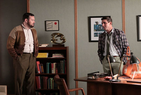 Paul Kinsey (Michael Gladis) and Jeffrey Graves (Miles Fisher) in Episode 3. Paul Kinsey (Michael Gladis) and Jeffrey Graves (Miles Fisher) in Episode 3.