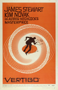 Vertigo by Hitchcock (poster art by Saul Bass) 1958 U.S. poster design. Image source: Margaret Herrick Library Catalog Vertigo by Hitchcock (poster art by Saul Bass) 1958 U.S. poster design. Image source: Margaret Herrick Library Catalog
