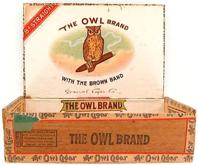 Straiton & Storm became General Cigar in 1917, but OWL remained a leading brand. Cigars made in Fact. 233 1st PA 1920. Straiton & Storm became General Cigar in 1917, but OWL remained a leading brand. Cigars made in Fact. 233 1st PA 1920.