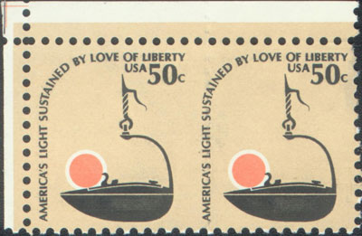This example of Scott 1608 has blind vertical perforations, which are perforations that have been punched, but not punched out. Type 36: This example of Scott 1608 has blind vertical perforations.