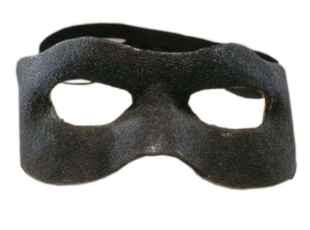 This felt-covered "Lone Ranger" mask was designed to fit the contours of Clayton Moore's face—he played the character between 1949 and 1958. Lone Ranger mask
