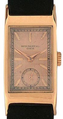 Many Patek Philippe wristwatches are remarkable for their understated beauty—this 18K red-gold dress watch is from 1941 Many Patek Philippe wristwatches are remarkable for their understated beauty—this 18K red-gold dress watch is from 1941