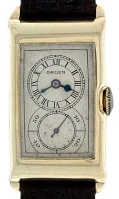 Doctor's watches such as this 14K Gruen from 1930 were so called because of their large second hand, which made it easy for a physician to take a patient's pulse. Doctor's watches such as this 14K Gruen from 1930 were so called because of their large second hand, which made it easy for a physician to take a patient's pulse.