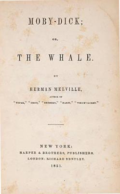 A first edition of Herman Melville's "Moby-Dick; Or, The Whale" from 1851 would be a cornerstone of any collection. A first edition of Herman Melville's "Moby-Dick; Or, The Whale" from 1851 would be a cornerstone of any collection.