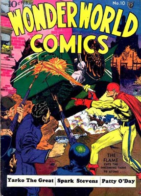 This cover for "Wonderworld Comics" from February of 1940 shows why Lou Fine was one of the most respected artists of the Golden Age. This cover for "Wonderworld Comics" from February of 1940 shows why Lou Fine was one of the most respected artists of the Golden Age.