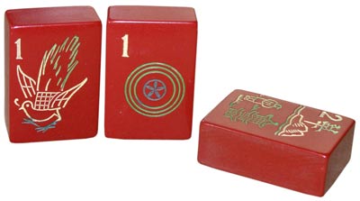 You can tell these are MonoBridge tiles from the 1920s or '30s because the #1 peacock design was only used by this company. You can tell these are MonoBridge tiles from the 1920s or '30s because the #1 peacock design was only used by this company.