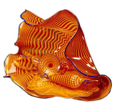 Dale Chihuly is the founder of the Pilchuck Glass School. This piece, a Persian Set from 1989, is courtesy Traver Gallery. Dale Chihuly is the founder of the Pilchuck Glass School. This piece, a Persian Set from 1989, is courtesy Traver Gallery.