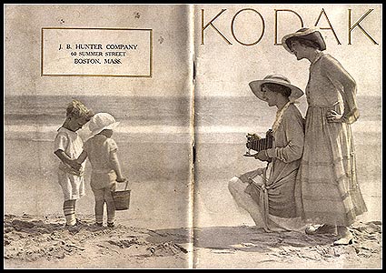 In 1916, when this Kodak catalog was published, women were depicted as photographers rather than subjects.