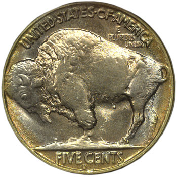 Though generally affordable, error varieties such as the 1937-D three-legged Buffalo nickel reverse command a premium. 1937-D three-legged Buffalo Nickel reverse