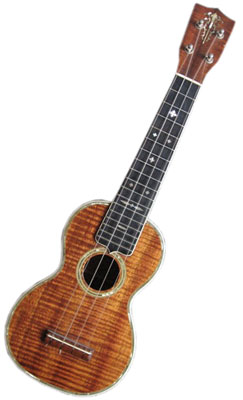 The C.F. Martin Co. 5K The C.F. Martin Co. 5K soprano, circa 1930, is the Holy Grail for most ukulele collectors. It has koa top, sides, and back, a mahogany neck, an ebony extended fretboard, and pearl inlay.