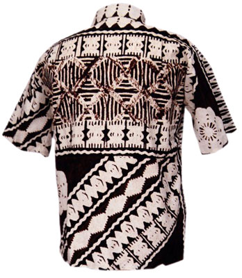 This Polynesian tapa, possibly of Samoan design, is from the 1950s on cotton barkcloth. From the CTAHR Historic Costume Collection, University of Hawaii. This Polynesian tapa, possibly of Samoan design, is from the 1950s on cotton barkcloth. From the CTAHR Historic Costume Collection, University of Hawaii.