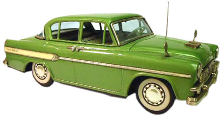 The Toyopet Crown established Bandai as a leading manufacturer of postwar, Japanese tinplate automobile toys. The Toyopet Crown established Bandai as a leading manufacturer of postwar, Japanese tinplate automobile toys.