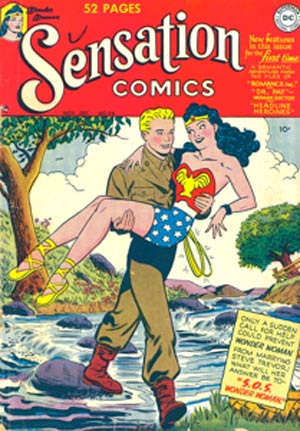 By 1949, the writers of Wonder Woman were turning her into a more traditional female comic-book character. By 1949, the writers of Wonder Woman were turning her into a more traditional female comic-book character.